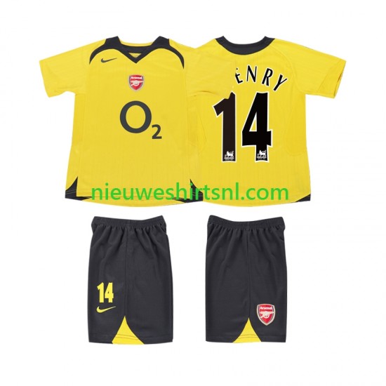 Arsenal Kind Shirt met Bedrukking Thierry Henry 14 2005 Retro Uit 2006 Korte Mouw