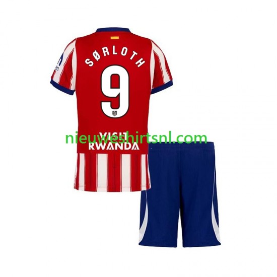 Atlético Madrid Kind Shirt met Bedrukking Alexander Sorloth 9 Thuis 2026-2027 Korte Mouw
