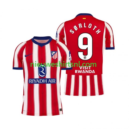 Atlético Madrid Heren Shirt met Bedrukking Alexander Sorloth 9 Thuis 2026-2027 Korte Mouw
