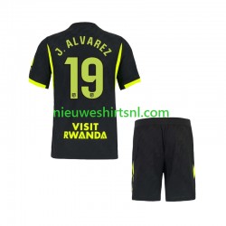 Atlético Madrid Kind Shirt met Bedrukking Julian Alvarez 19 Uit 2026-2027 Korte Mouw
