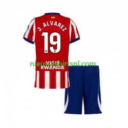 Atlético Madrid Kind Shirt met Bedrukking Julian Alvarez 19 Thuis 2026-2027 Korte Mouw