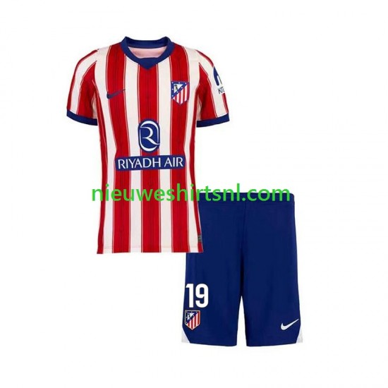 Atlético Madrid Kind Shirt met Bedrukking Julian Alvarez 19 Thuis 2026-2027 Korte Mouw