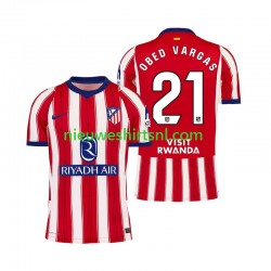 Atlético Madrid Heren Shirt met Bedrukking Obed Vargas 21 Thuis 2026-2027 Korte Mouw