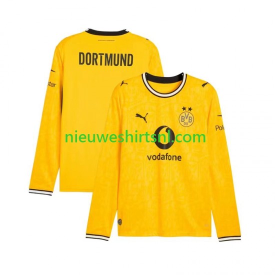Borussia Dortmund Heren Shirt met Bedrukking Thuis 2026-2027 Lange Mouw