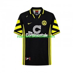 Borussia Dortmund Heren Shirt met Bedrukking 1996 Retro Uit Korte Mouw