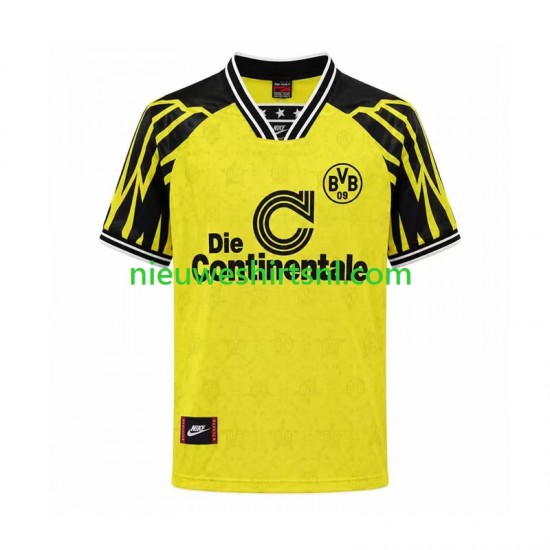Borussia Dortmund Heren Shirt met Bedrukking Retro Thuis 1994 Korte Mouw