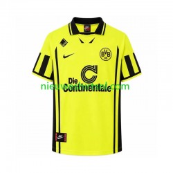 Borussia Dortmund Heren Shirt met Bedrukking 1996 Retro Thuis Korte Mouw