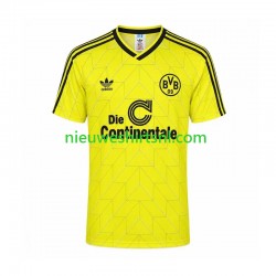 Borussia Dortmund Heren Shirt met Bedrukking 1998 Retro Thuis Korte Mouw