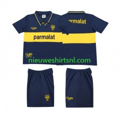 CA Boca Juniors Kind Shirt met Bedrukking 1993 1995 Retro Thuis Korte Mouw