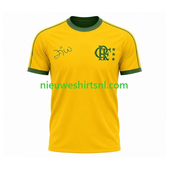 CR Flamengo Heren Shirt met Bedrukking Retro Thuis Korte Mouw