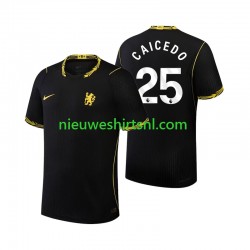 Chelsea Heren Shirt met Bedrukking Moises Caicedo 25 Uit 2026-2027 Korte Mouw