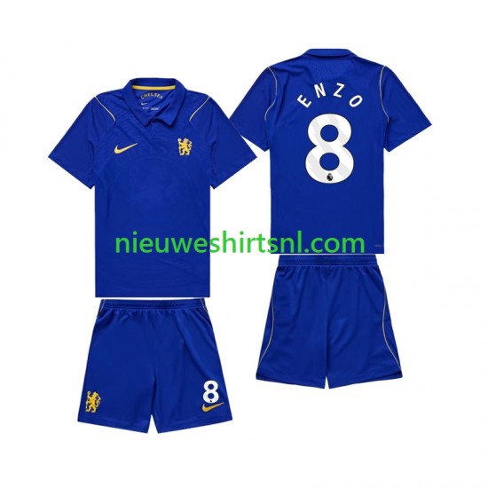 Kind Shirt met Bedrukking Chlesea Enzo Fernandez 8 Thuis 2026-2027 Korte Mouw