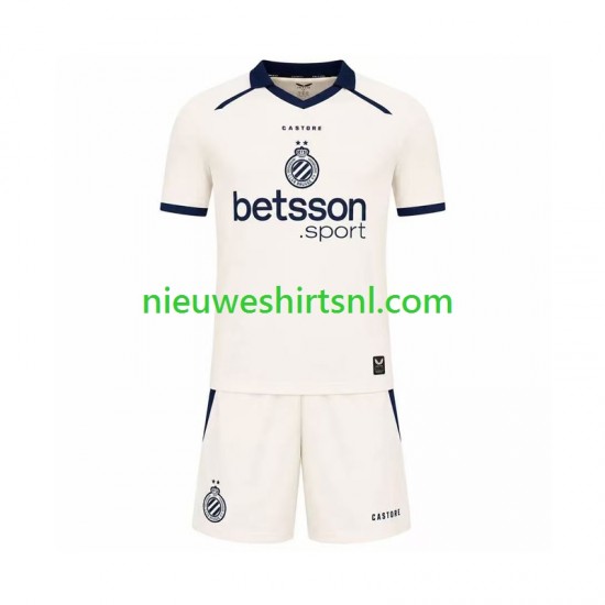 Club Brugge Kind Shirt met Bedrukking Uit 2026-2027 Korte Mouw