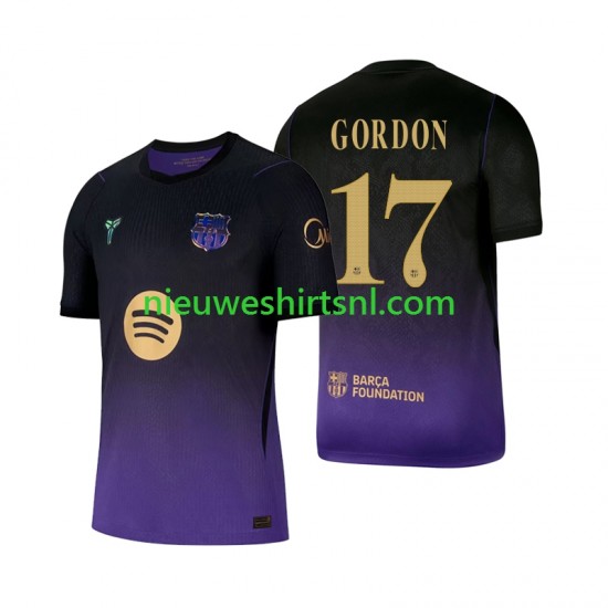 FC Barcelona Heren Shirt met Bedrukking Anthony Gordon 17 Uit 2026-2027 Korte Mouw