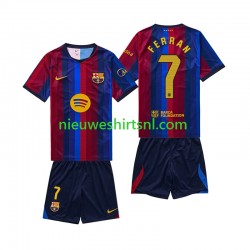 FC Barcelona Kind Shirt met Bedrukking Ferran Torres 7 Thuis 2026-2027 Korte Mouw FC Barcelona Kind Shirt met Bedrukking Ferran Torres 7 Thuis 2026-2027 Korte Mouw