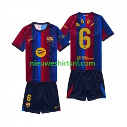 FC Barcelona Kind Shirt met Bedrukking Gavi 6 Thuis 2026-2027 Korte Mouw FC Barcelona Kind Shirt met Bedrukking Gavi 6 Thuis 2026-2027 Korte Mouw