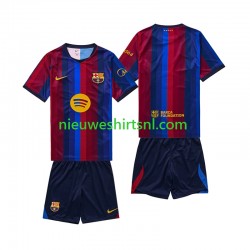 FC Barcelona Kind Shirt met Bedrukking Thuis 2026-2027 Korte Mouw