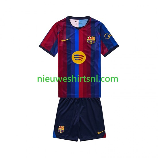 FC Barcelona Kind Shirt met Bedrukking Thuis 2026-2027 Korte Mouw