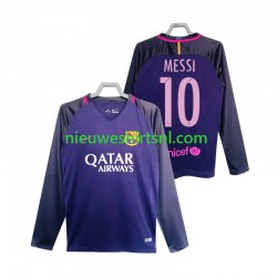 FC Barcelona Heren Shirt met Bedrukking Lionel Messi 10 2016 2017 Retro Uit Lange Mouw FC Barcelona Heren Shirt met Bedrukking Lionel Messi 10 2016 2017 Retro Uit Lange Mouw