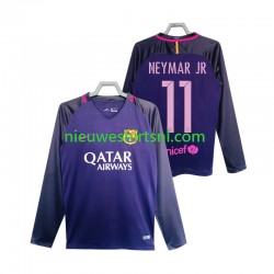 FC Barcelona Heren Shirt met Bedrukking Neymar JR 11 2016 2017 Retro Uit Lange Mouw FC Barcelona Heren Shirt met Bedrukking Neymar JR 11 2016 2017 Retro Uit Lange Mouw
