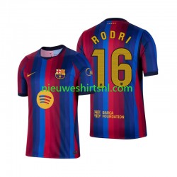 FC Barcelona Heren Shirt met Bedrukking Rodri 16 Thuis 2026-2027 Korte Mouw FC Barcelona Heren Shirt met Bedrukking Rodri 16 Thuis 2026-2027 Korte Mouw