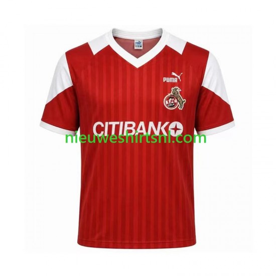 FC Köln Heren Shirt met Bedrukking 1992 1993 Retro Uit Korte Mouw