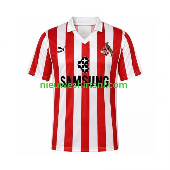 FC Köln Heren Shirt met Bedrukking 1988 1989 Retro Derde Korte Mouw