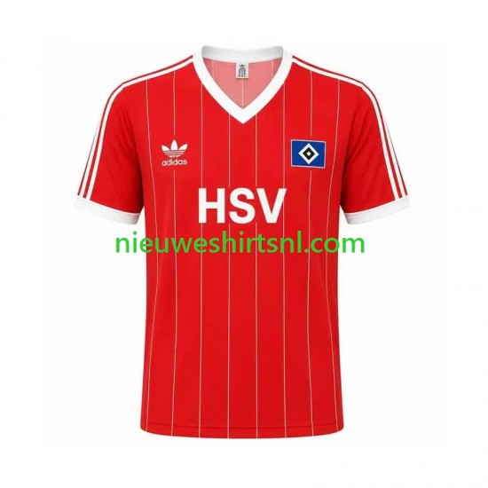 Hamburger SV Heren Shirt met Bedrukking 1983 Retro Uit Korte Mouw