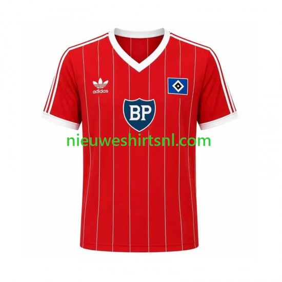 Hamburger SV Heren Shirt met Bedrukking 1984 Retro Uit Korte Mouw