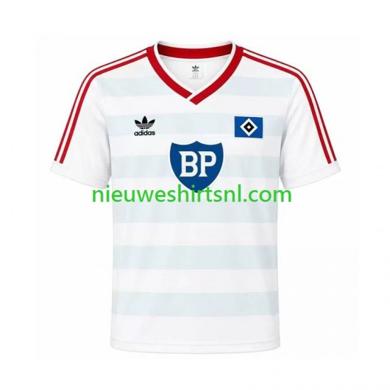 Hamburger SV Heren Shirt met Bedrukking 1986 Retro Uit Korte Mouw