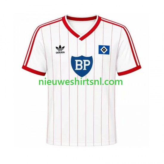 Hamburger SV Heren Shirt met Bedrukking 1984 Retro Thuis Korte Mouw