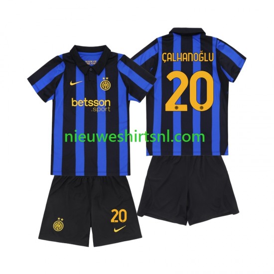 Inter Milan Kind Shirt met Bedrukking Hakan Calhanoglu 20 Thuis 2026-2027 Korte Mouw