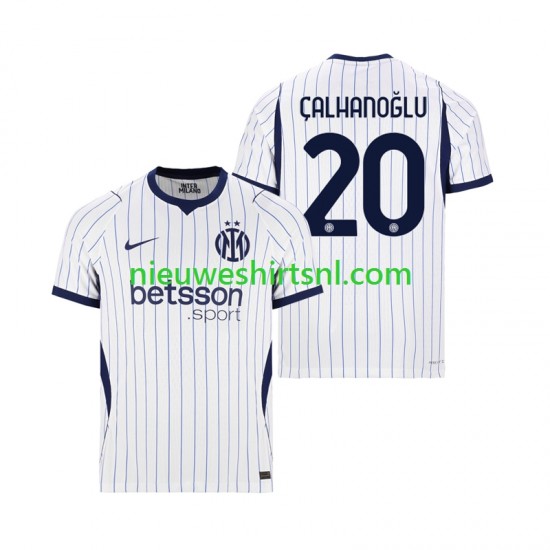 Inter Milan Heren Shirt met Bedrukking Hakan Calhanoglu 20 Uit 2026-2027 Korte Mouw