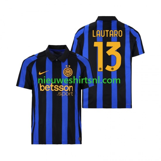 Inter Milan Heren Shirt met Bedrukking Lautaro Martinez 13 Thuis 2026-2027 Korte Mouw