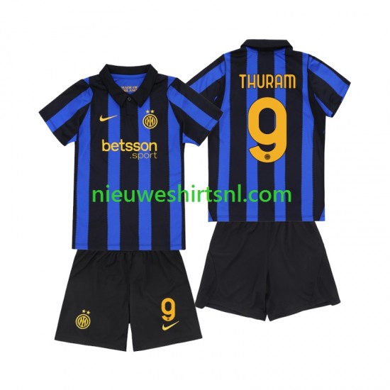 Inter Milan Kind Shirt met Bedrukking Marcus Thuram 9 Thuis 2026-2027 Korte Mouw