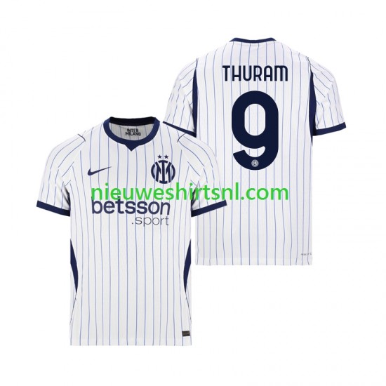 Inter Milan Heren Shirt met Bedrukking Marcus Thuram 9 Uit 2026-2027 Korte Mouw