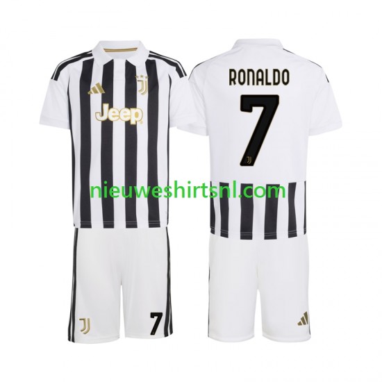 Juventus Kind Shirt met Bedrukking Cristiano Ronaldo 7 Thuis 2026-2027 Korte Mouw