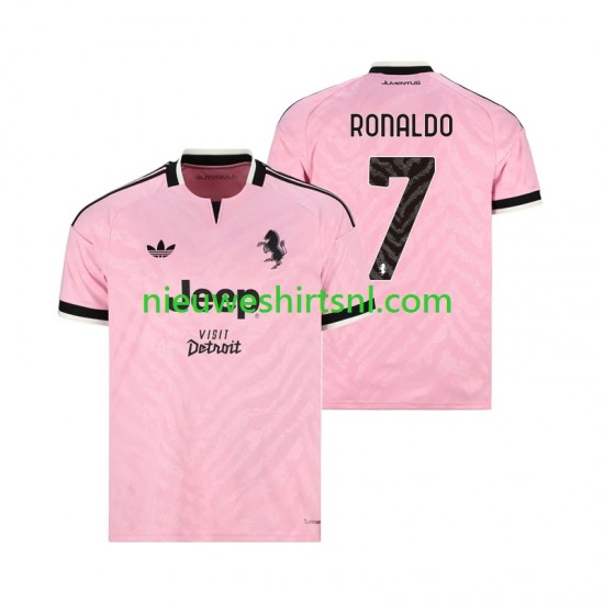 Juventus Heren Shirt met Bedrukking Cristiano Ronaldo 7 Uit 2026-2027 Korte Mouw