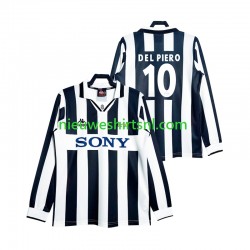Juventus Heren Shirt met Bedrukking DEL PIERO 10 1997 Retro Thuis Lange Mouw