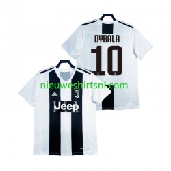 Juventus Heren Shirt met Bedrukking DYBALA 21 2018 2019 Retro Thuis Korte Mouw