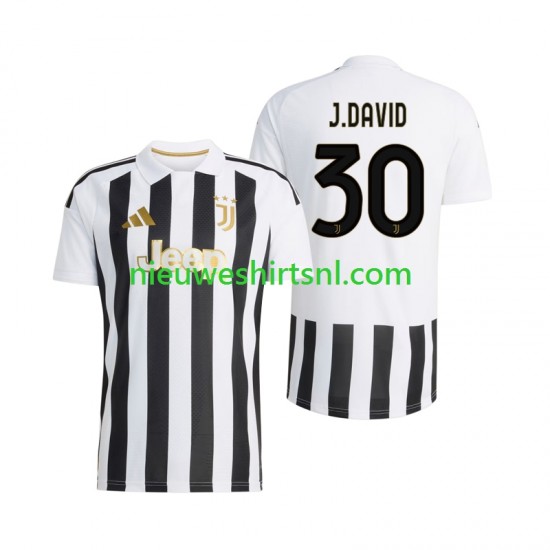 Juventus Heren Shirt met Bedrukking Jonathan David 30 Thuis 2026-2027 Korte Mouw