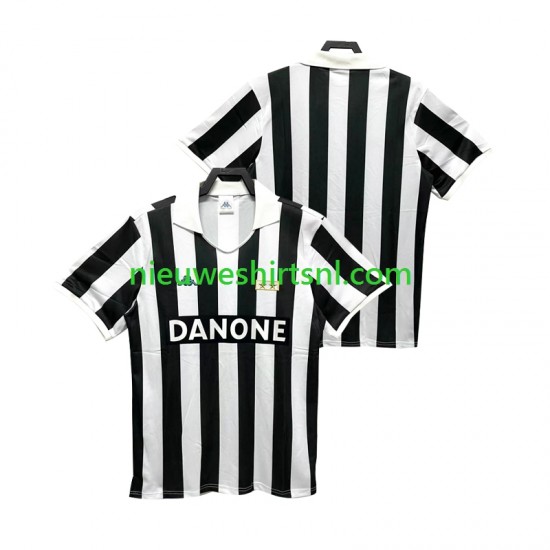 Juventus Heren Shirt met Bedrukking 1992 Retro Thuis 1994 Korte Mouw