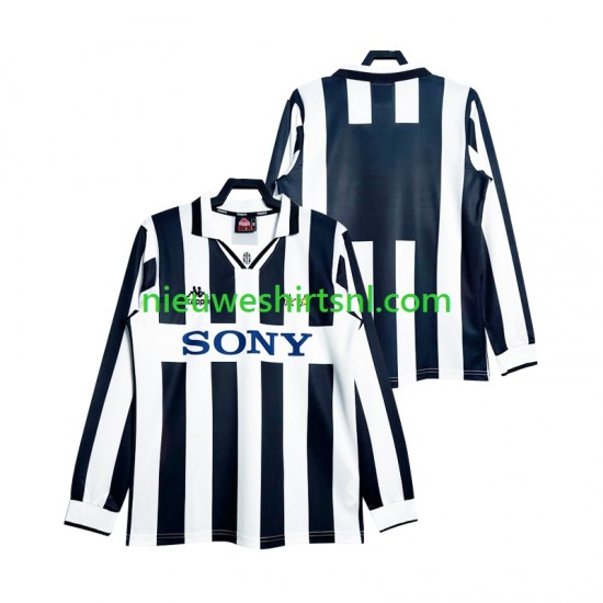 Juventus Heren Shirt met Bedrukking 1997 Retro Thuis Lange Mouw