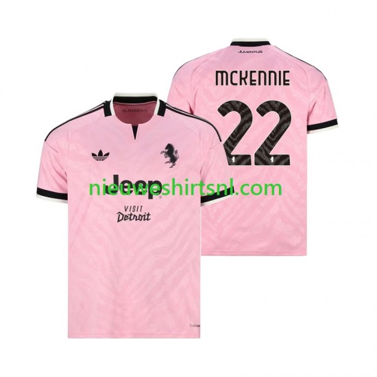 Juventus Heren Shirt met Bedrukking Weston McKennie 22 Uit 2026-2027 Korte Mouw