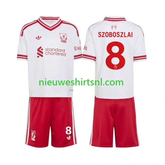 Liverpool Kind Shirt met Bedrukking Dominik Szoboszlai 8 Uit 2026-2027 Korte Mouw