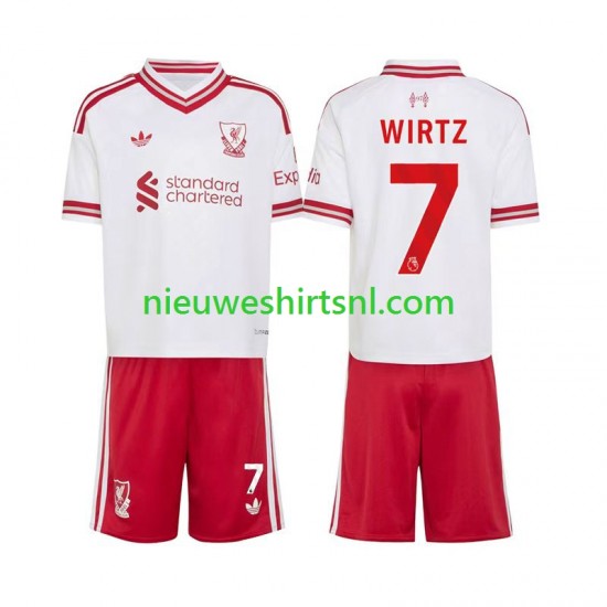 Liverpool Kind Shirt met Bedrukking Florian Wirtz 7 Uit 2026-2027 Korte Mouw