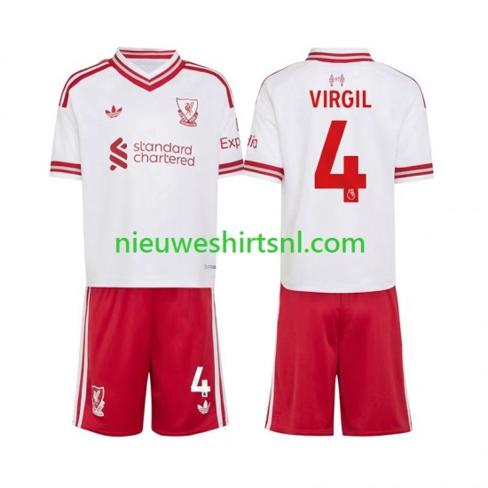 Liverpool Kind Shirt met Bedrukking Virgil van Dijk 4 Uit 2026-2027 Korte Mouw