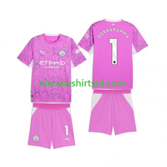 Manchester City Kind Shirt met Bedrukking Doelman Gianluigi Donnarumma 1 Uit 2026-2027 Korte Mouw