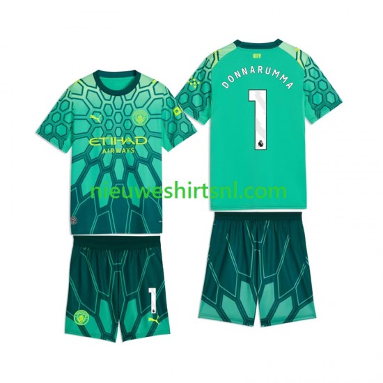 Manchester City Kind Shirt met Bedrukking Doelman Gianluigi Donnarumma 1 Thuis 2026-2027 Korte Mouw