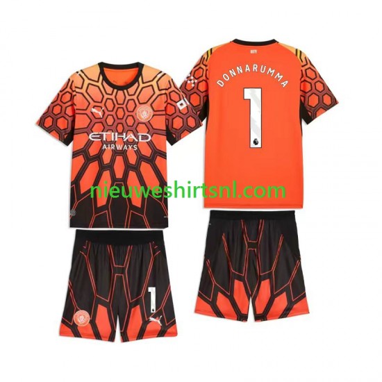 Manchester City Kind Shirt met Bedrukking Doelman Gianluigi Donnarumma 1 Derde 2026-2027 Korte Mouw